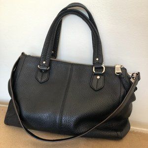 Elegant Black Leather Handbag